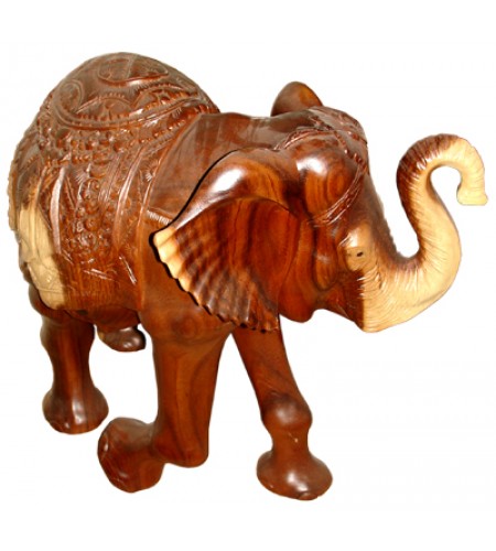Natural Wood Root Elephant