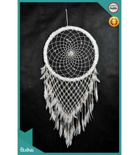 New! Large Fabric Hanging Dreamcatcher Combi Crocheted