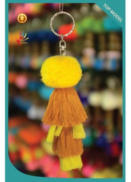 wholesale New! Pom Pom Tassel Keychain, Costume Jewellery