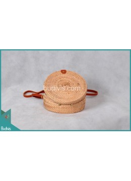 wholesale NEW Round Bag Light Brown Natural Rattan, Fashion Bags