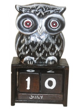 wholesale Owl Home Decor Set Calendar, Home Decoration