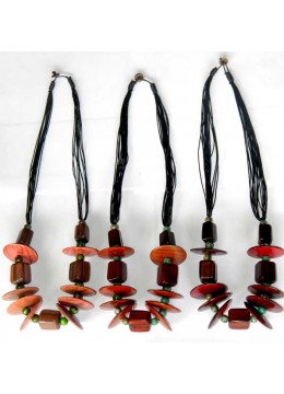 wholesale Painted Wood Necklace, Costume Jewellery