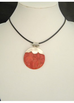wholesale Red Coral Pendant With Silver Jewelry 925 Wholesale, Costume Jewellery