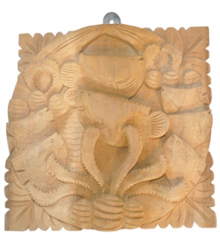 Relief Fish Wood Carving