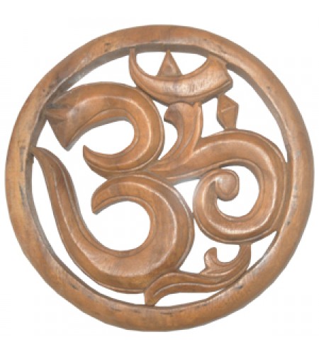 Relief Swastika Wood Carving