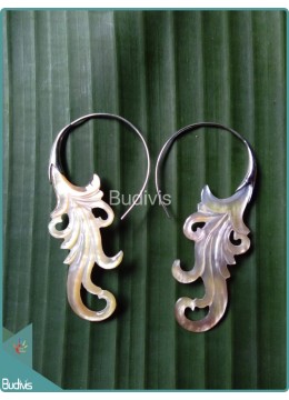 wholesale Sea Shell Crafting Earrings Sterling Silver Hook 925, Costume Jewellery