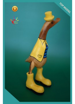 wholesale Semi Painted Bali Wood Duck, Wooden Duck, Bamboo Duck, Bamboo Root Duck, Production, Home Decoration