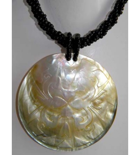 Shell Carving Pendant