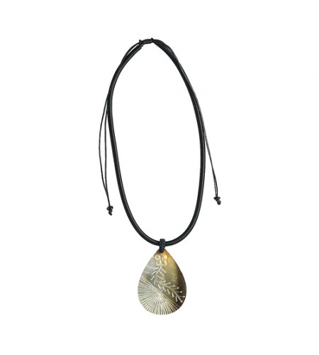 Shell Resin Penden Sliding Necklace From Bali