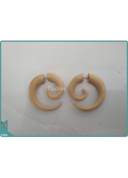 wholesale Spiral Earring With Natural Colour Sterling Silver Hook 925, Costume Jewellery