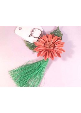 wholesale Tassel Keychain Leather Flower, Keychain