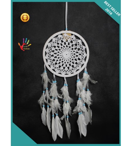 Top Crocheted With Macrame Wall Hanging Boho Dream Catcher, Dreamcatcher, Dreamcatchers