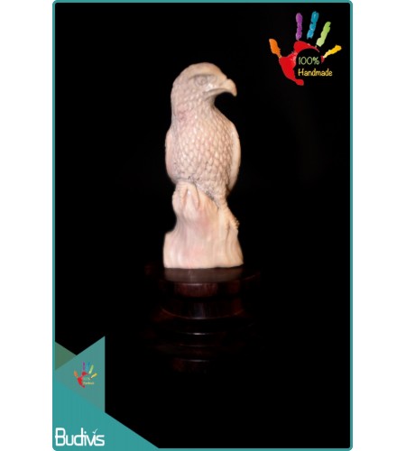 Top Hand Carved Bone Falcon Scenery Ornament Best Seller