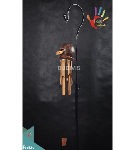 Top Outdoor Hanging Coco Turtle Bamboo Wind Chimes