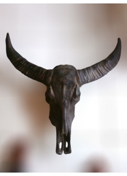 wholesale Top Selling Resin Buffalo Skull Wall Hanging Artificial Resin Buffalo Skull Head Wall Decoration, Resin Figurine Custom Handhande, Statue Collectible Figurines Resin, Home Decoration