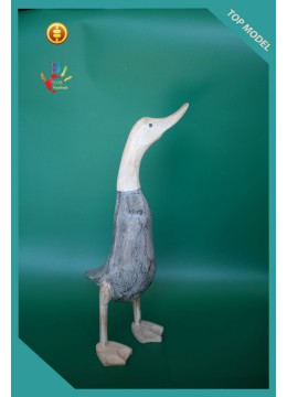 wholesale White Washed Wood Duck, Wooden Duck, Bamboo Duck, Bamboo Root Duck, Production, Home Decoration