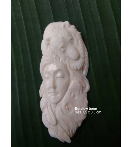 Wholesale Cheap Bali Ox Bone Carved Pendant Spirit