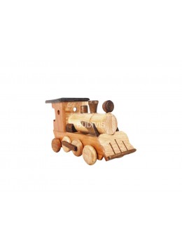 wholesale Wholesale Indonesian Wooden Toy, Kids Toy, Solid Wood Toy, Handmade, Replica Miniature Model Vintage Locomotive, Home Decoration