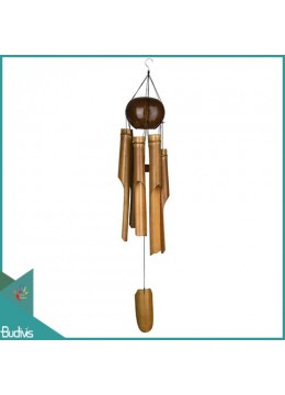 wholesale Wholesale Outdoor Hanging Coco Pieces Bamboo Wind Chimes, Bamboo Crafts