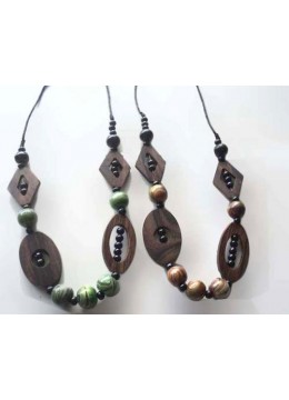wholesale Wood Beads Colour Necklace, Costume Jewellery