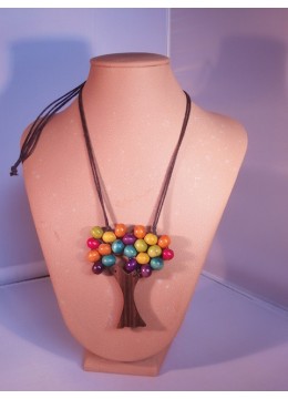 wholesale Wood Beads Tree Necklace, Necklaces