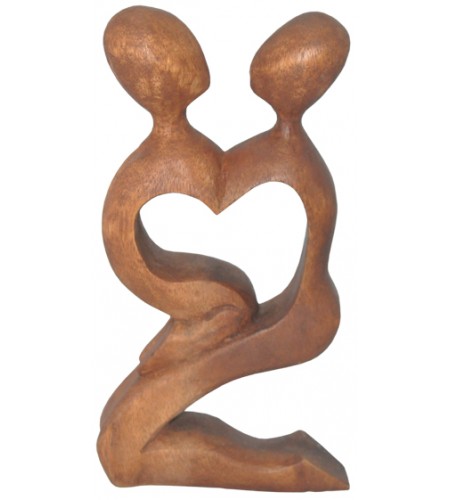 Wood Carving Abstract Kiss