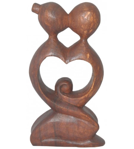 Wood Carving Abstract Kiss