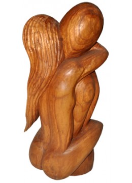 wholesale Wood Carving Couple Human, Home Decoration