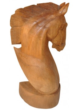 wholesale Wood Carving Horse Statue, Home Decoration