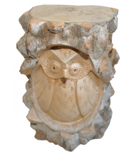 Wood Carving Owl with
