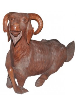 wholesale Wood Carving Sheep Statue, Home Decoration