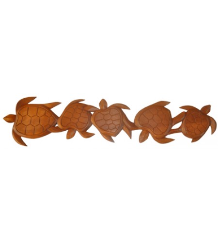 Wood Carving Turtle Decor