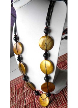 wholesale Wood Colour Necklace, Costume Jewellery
