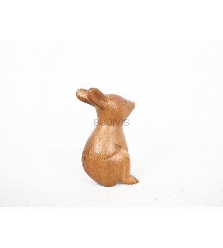 Wooden Animal Statue Model Rabbit