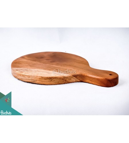 Wooden Cutting Board Racket Medium