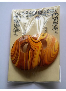 wholesale Wooden Painting Earring, Costume Jewellery