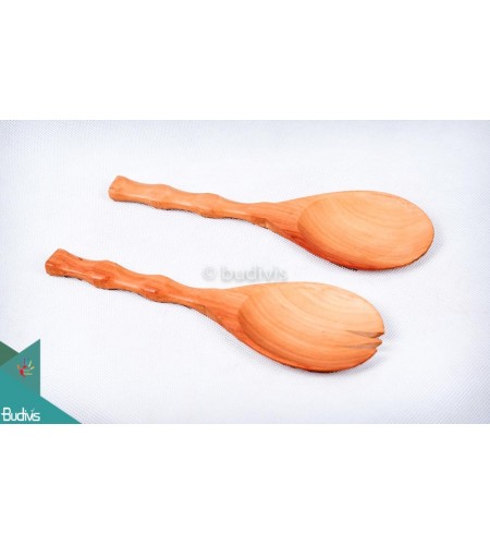 Wooden Rice And Soup Spoon Set 2 Pcs