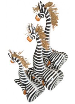 wholesale Zebra sitting Set of 3, Costume Jewellery