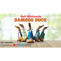 The Charm of Wholesale Full Painted Bamboo Ducks Perfect Home Decor Addition