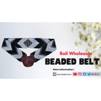 Discover the Versatility of Wholesale Beaded Stretch Belts with Wooden Clasp Buckle