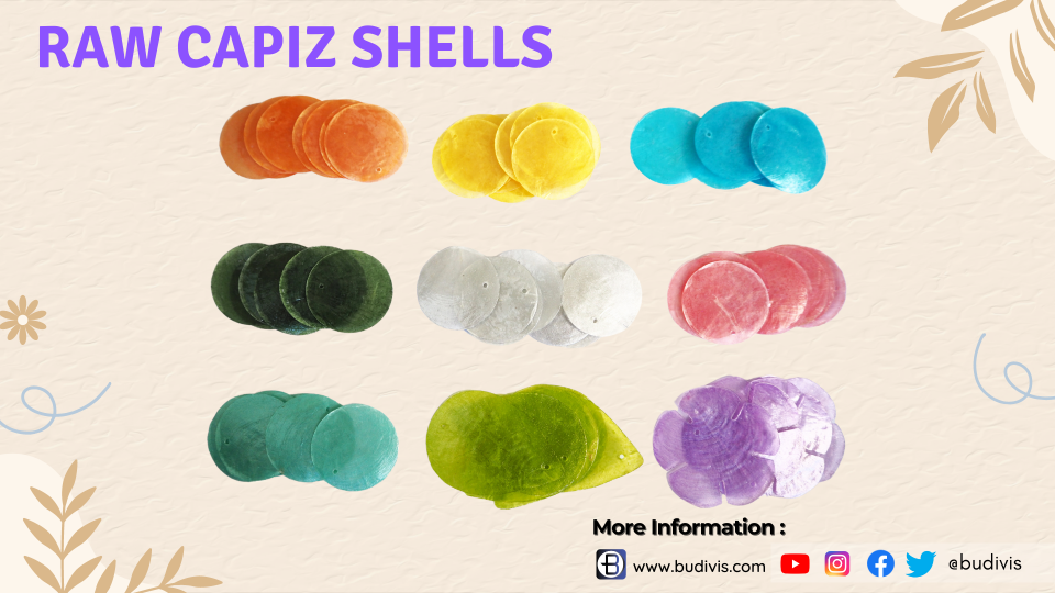 Crafting Exquisite Home Accessories with raw capiz shell