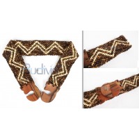 Coconut Bead Stretchy Belt: A Fashionable and Eco-Friendly Accessory for Every Woman