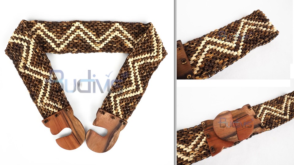 Coconut Bead Stretchy Belt: A Fashionable and Eco-Friendly Accessory for Every Woman