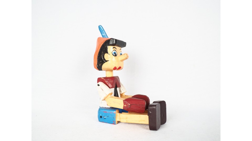 Bali Wholesale Wooden Pinocchio Character Figurines: A Hand-Painted Masterpiece by Local Artisans at Budivis Shop