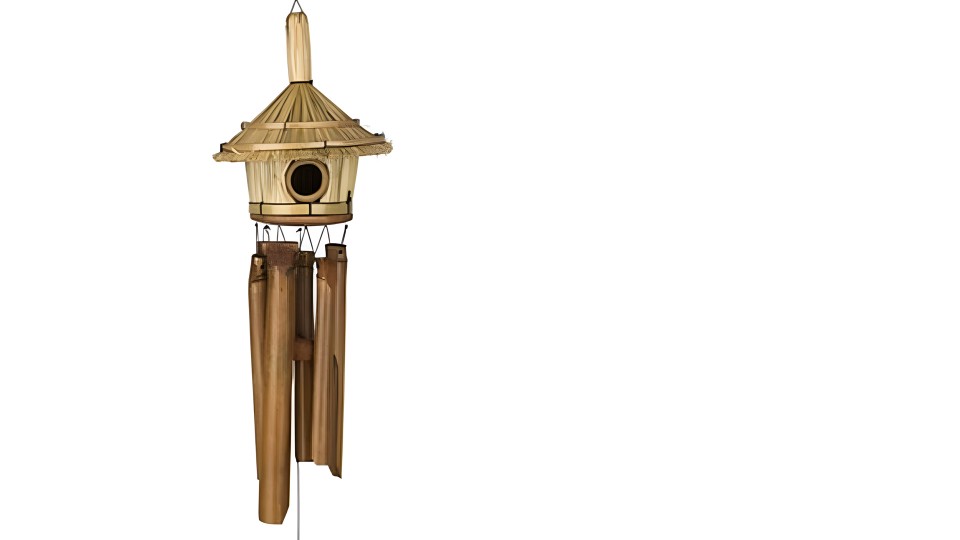Bird House Bamboo Wind Chimes - A Unique Garden Decoration from Bali Wholesale Supplier