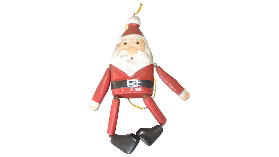 Add Festive Charm to Your Home Decor with Hand-Painted Wooden Small Puppet Santa from Bali's Finest Artisans