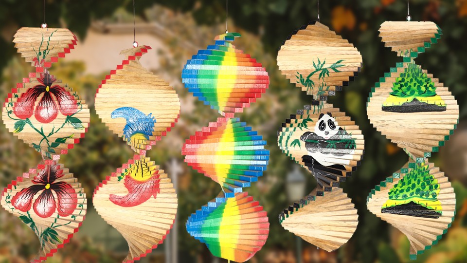 The Enchanting Wooden Painted Wind Spinner: A Bali Wholesale Masterpiece from Budivis Shop
