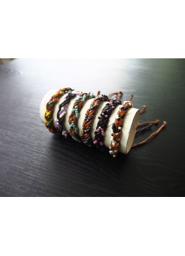 wholesale bali Adjustable Braided Friendship Bracelets With Beads, Costume Jewellery