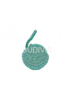 wholesale bali Turquoise Round Beaded Wallet, Fashion Bags