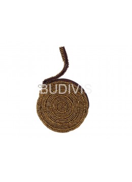 wholesale Brown Round Beaded Wallet, Fashion Bags
